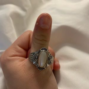 3/$20 Mother of pearl 925 sterling silver, size 10